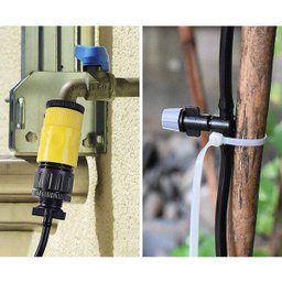 Mangueira Climatizadora Nevoa Kit Sistema Irrigação Jardim Quintal Grama 10 M - 4