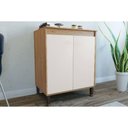 Ver imagem 5 de Gabinete de Cozinha Modulado C/ Tampo Rebeca C/ 2 Portas 70cm Mel/off White - Movelbento