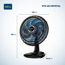 Ver imagem 5 de Ventilador de Mesa Super Turbo 8 Pás Mondial Vtx-40-crystal Vent 40cm Vtx-40-crystal 127v/60hz .