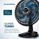 Ver imagem 3 de Ventilador de Mesa Super Turbo 8 Pás Mondial Vtx-40-crystal Vent 40cm Vtx-40-crystal 127v/60hz .