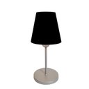Ver imagem 1 de Abajur Cabeceira para Quarto Cone Vivare Md-2005 Cúpula em Tecido Cone - Bivolt - Cinza / Preto - Bi