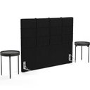 Ver imagem 7 de Cabeceira Cama Box Casal King 195 Cm Roma W01 Couríssimo Preto - Lyam