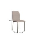 Ver imagem 4 de Mesa Belle 120x80 Tp MDF c/4 Cad Classic Off White/Champagne/Bege