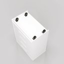 Ver imagem 4 de Comoda 4 gavetas 100% MDF Iza Off white/Castanho Fenix