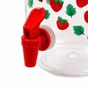 Ver imagem 4 de Suqueira Mesa Geladeira Decorada 3,6L Jarra Dispenser 3600ml Bebidas Suco Agua Vermelha Morango Even
