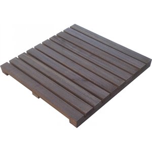 Deck de Madeira Modular 50x50cm com Pintura Neonx 50x50 Cm com Pintura Osmocolor Ipê Semi Transpa