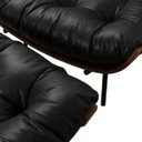 Ver imagem 6 de Kit 2 Poltronas Costela com 01 Puff Corino Preto
