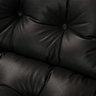Kit 2 Poltronas Costela com 01 Puff Corino Preto - 3