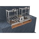 Ver imagem 4 de Parrilla Dupla de Alvenaria 118x45 Grelha Argentina com Elevação e 6 Espetos