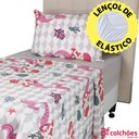 Ver imagem 5 de Jogo de Cama Solteiro Lençol Infantil 3 Peças Estampado BF Colchões