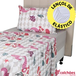 Jogo de Cama Solteiro Lençol Infantil 3 Peças Estampado BF Colchões - 5