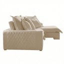 Ver imagem 5 de Sofá Retrátil e Reclinável 4 Lugares 290cm Linho Zeus Yescasa