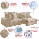 Ver mais imagens de Sofá Retrátil e Reclinável 4 Lugares 290cm Linho Zeus Yescasa