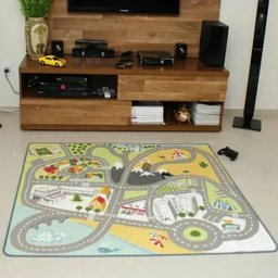 Tapete Mixed Pistinha Infantil Quarto Sala 133 x 140cm Rayza - 2