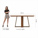 Ver imagem 5 de Mesa Sion 1,60 com 6 Cadeiras Sextavada Freijó/off/bouclé Off - M.a Freijó/off Premium/bouclé