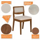 Ver imagem 7 de Mesa Sion 1,60 com 6 Cadeiras Sextavada Freijó/off/bouclé Off - M.a Freijó/off Premium/bouclé