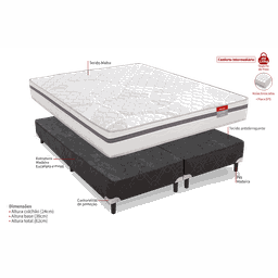 Conjunto Box Queen Molas Ensacadas Comfort 158x198x62 Reconflex - 6