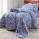 Ver imagem 1 de Jogo de Lençol Casal 4 Peças 180 Fios Realce Top Theo Design Nórdico Sultan