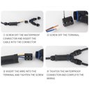Ver imagem 2 de Dmti Conector Elétrico a Prova D'água Ip68 0,5 a 2,5mm
