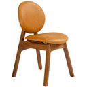 Ver imagem 7 de Cadeira para Sala de Jantar Cozinha Estofada Rattan Ibis L02 Couríssimo Whisky - Lyam Decor