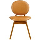 Ver imagem 1 de Cadeira para Sala de Jantar Cozinha Estofada Rattan Ibis L02 Couríssimo Whisky - Lyam Decor