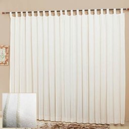 Cortina Sala Algodão Cru 300 X 250 cm com Passante - 1