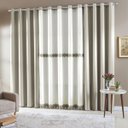 Ver imagem 1 de Cortina Sala 300 x 250 cm Quebec Voal Com Forro Caqui Sultan