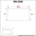 Ver imagem 5 de Balcão Gabinete 60cm com 1 Porta Bn3646 Amêndoa/branco - Tecno