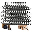 Ver imagem 1 de Kit 50 Cabide Reforçado 12mm Resistente Não Marca Roupas - Preto