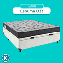 Ver imagem 4 de Cama + Bau Branco e Colchão D33 Casal - Iso100 Ortobom