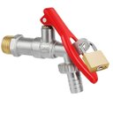 Ver imagem 5 de Torneira de Metal com Porta Cadeado para Jardim 1/2" + Bucha de Redução 3/4" para 1/2" + Fita Veda R