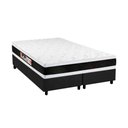 Ver imagem 1 de Cama Box King: Colchão Espuma D45 Black e White Double Face + Base Crc Suede Gray(193x203)