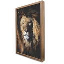 Ver imagem 4 de Quadro Decorativo Rei Leão em Moldura Caixa Tacolado Moldura Trad 1cm Preta sem Vidro 40 X 60cm