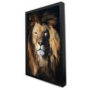 Ver imagem 3 de Quadro Decorativo Rei Leão em Moldura Caixa Tacolado Moldura Trad 1cm Preta sem Vidro 40 X 60cm
