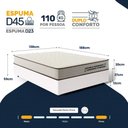 Ver imagem 2 de Cama Box Casal com Colchão de Espuma D45 Double Comfort 138x188x59cm