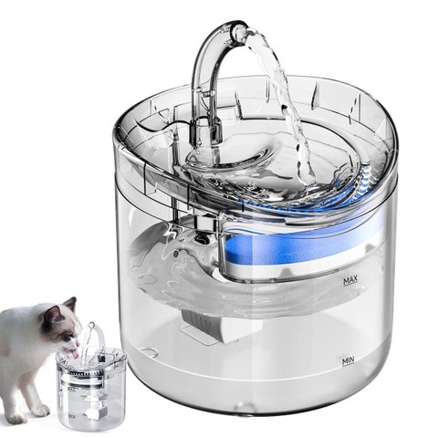 Bebedouro Fonte de Agua Gato Cao Cachorro Pet 2 Litros Animal de Estimaçao Filtro Usb Agua Fresca Au