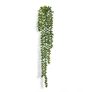 3 plantas pendentes artificiais colar de perolas