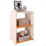 Mesa de Cabeceira Mesinha Estreita Prateleira Lateral Cama Box Retrô Decoração Quarto Off / - 1