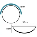 Ver imagem 4 de Cuba para Banheiro Branca Redonda Sobrepor Moderna