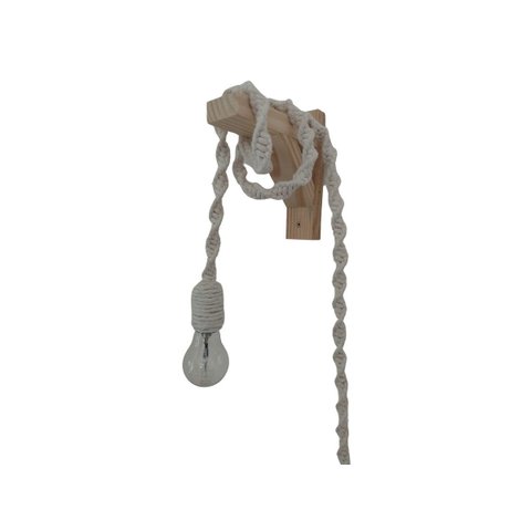 Luminária Macramê com Suporte