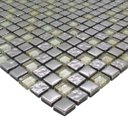 Ver imagem 5 de Pastilha de Vidro Pedras Preciosas Prata 30cm X 30cm La Bella