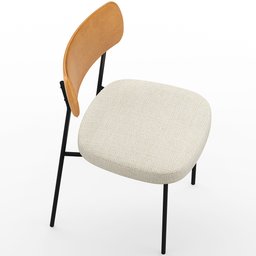 Kit 08 Cadeiras para Sala de Jantar Melina L02 Couríssimo Whisky Linho Champagne - Lyam Decor - 7