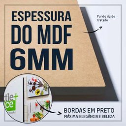 Placa MDF alfabeto abc preto - 3
