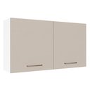 Ver imagem 1 de Armário Aéreo 120 Cm 2 Portas Branco/crema Agata Madesa