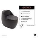 Ver imagem 2 de Vaso Sanitário Monobloco Caixa Acoplada Privada Aquarela Pingoo.casa - Preto Fosco