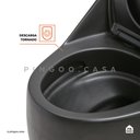 Ver imagem 7 de Vaso Sanitário Monobloco Caixa Acoplada Privada Aquarela Pingoo.casa - Preto Fosco