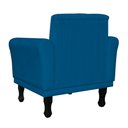 Ver imagem 4 de Poltrona Decorativa Classic Capitonê Suede Azul Royal