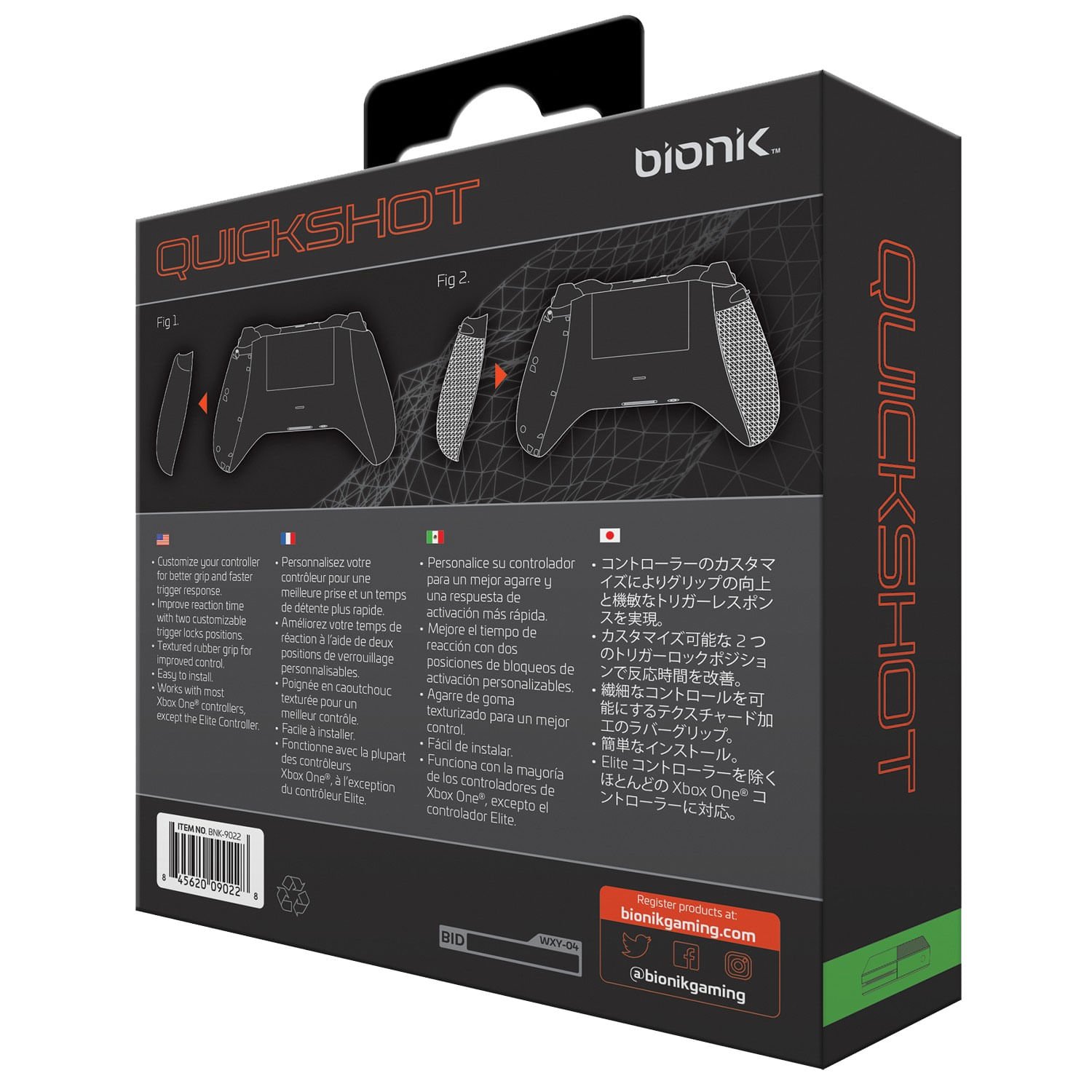 Grips Quickshot Bionik para controles Xbox One - 4