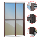 Ver imagem 3 de Porta Correr 2F.Moveis 210 x 200 Elite c/Fecho Autom V.Reflex Mix Corten Brimak