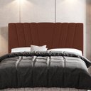 Ver imagem 2 de Cabeceira Cama Box Casal Queen Size Dublin 160cm Suede Terracota - Desk Design